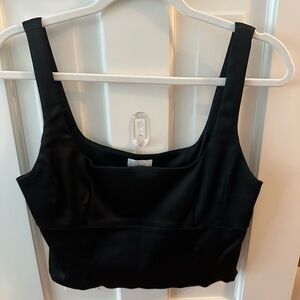 Black Crop top